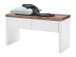 Sitzbank >Lisa< in Weiß matt aus MDF - 91x48x38cm (BxHxT)