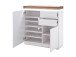 Schuhschrank >Lisa< in Asteiche aus MDF - 91x97x38cm (BxHxT)