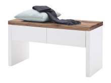 Garderoben-Set >Lisa< in Weiß matt Asteiche - 285x198x38 (BxHxT)