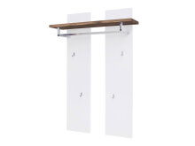 Garderoben-Set >Lisa< in Weiß matt Asteiche - 285x198x38 (BxHxT)