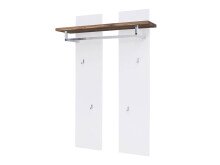 Garderoben-Set >Lisa< in Weiß matt Asteiche - 285x198x38 (BxHxT)