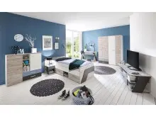 Nachtkonsole >Ferdy< in Sandeiche - 38x70x38cm (BxHxT)