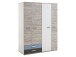 Drehtürenschrank >Ferdy< in Weiß - 150x193,5x60cm (BxHxT)