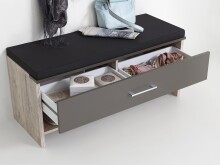 Sitzbank >Marijo< in Sandeiche - 100x42x38cm (BxHxT)