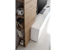 Regal >Dartford I< in Eiche/Natur aus MDF - 55x145x22cm (BxHxT)