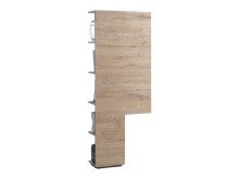 Regal >Dartford I< in Eiche/Natur aus MDF - 55x145x22cm (BxHxT)
