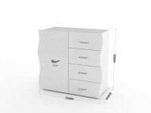 Highboard >Onda< - 90x81,2x40cm (BxHxT)