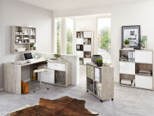 Rollcontainer >Felic< in Sandeiche - 35x59x42cm (BxHxT)