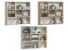 Wandregal >Garrott I< - 90x78,5x16cm (BxHxT)