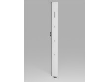 Garderobenpaneel >Storing II< in Anthrazit/Hochglanz - 15x170x2,5cm (BxHxT)