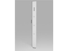 Garderobenpaneel >Storing II< in Anthrazit/Hochglanz - 15x170x2,5cm (BxHxT)