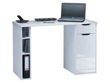 Schreibtisch >Max< in Icy-Weiß - 115x75x50cm...