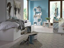 Bett >Richart I< - 203,5x58,5x95,5cm (BxHxT)