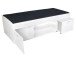 Bett >Richart I< in Weiß - 203,5x58,5x95,5cm (BxHxT)