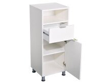 Unterschrank >Lofti< in Weiß - 37x90.5x33cm (BxHxT)