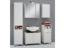 Unterschrank >Lofti< in Weiß - 37x90.5x33cm (BxHxT)