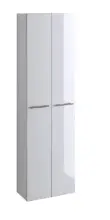 Seitenschrank >Parma II< in Weiß aus MDF -...
