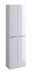 Seitenschrank >Parma II< in Weiß aus MDF - 50x181x20cm (BxHxT)
