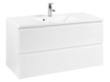 Waschtisch-Set >Cleo I< in Weiß aus MDF - 100cm (B)