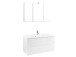 Waschtisch-Set >Cleo I< in Weiß aus MDF - 100cm (B)