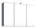 Waschtisch-Set >Cleo I< in Grau/Hochglanz aus MDF - 100cm (B)