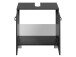 Waschbeckenunterschrank >Porto I< in Graphitgrau aus Metall - 60x59x35cm (BxHxT)