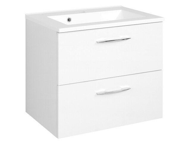 Waschtisch-Set >Porto I< in Weiß aus Metall - 60x54x48cm (BxHxT)