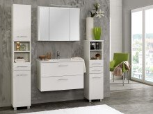 Waschtisch-Set >Porto I< in Weiß aus Metall - 80x54x48cm (BxHxT)