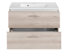 Waschtisch-Set >Porto I< in chromglänzend aus Metall - 80x54x48cm (BxHxT)