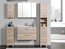 Waschtisch-Set >Porto I< in chromglänzend aus Metall - 80x54x48cm (BxHxT)