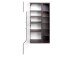 Midischrank >Graphit III< in Graphitgrau aus Glas - 65x130x35cm (BxHxT)