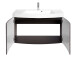 Waschtisch-Set >Graphit III< in Graphitgrau aus MDF - 100x54x47cm (BxHxT)