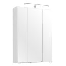 Spiegelschrank >Porto I< in Weiß - 60x66x20cm (BxHxT)