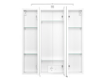 Spiegelschrank >Porto I< in Weiß - 60x66x20cm (BxHxT)