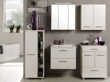 Spiegelschrank >Porto I< in Weiß - 60x66x20cm (BxHxT)