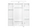 Spiegelschrank >Porto I< in Weiß - 60x66x20cm (BxHxT)