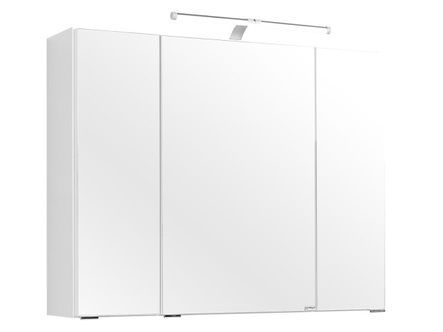 Spiegelschrank >Porto I< in Weiß - 80x66x20cm (BxHxT)