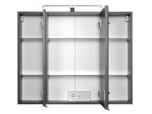 Spiegelschrank >Porto I< in Graphitgrau - 80x66x20cm (BxHxT)