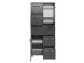 Midischrank >Porto I< in Graphitgrau aus Metall - 60x134x35cm (BxHxT)
