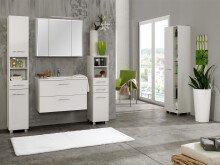 Seitenschrank >Porto I< in Weiß - 45x185x35cm (BxHxT)