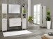 Seitenschrank >Porto I< in Weiß - 45x185x35cm (BxHxT)