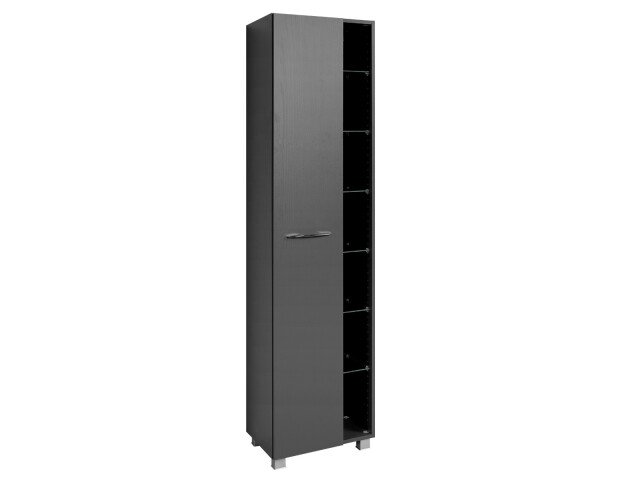 Seitenschrank >Porto I< in Graphitgrau - 45x185x35cm (BxHxT)