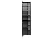 Seitenschrank >Porto I< in Graphitgrau - 45x185x35cm (BxHxT)