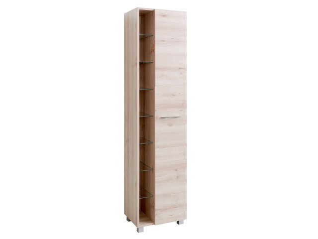 Seitenschrank >Porto I< in Buche Dekor - 45x185x35cm (BxHxT)