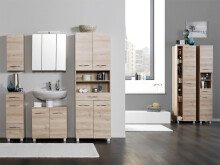 Seitenschrank >Porto I< in Buche Dekor - 45x185x35cm (BxHxT)