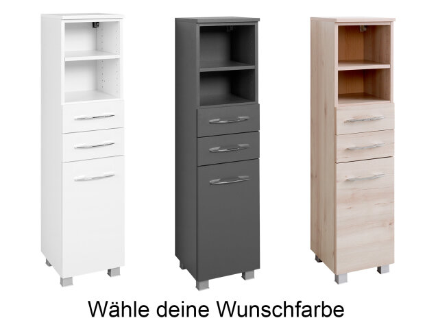 Waschbeckenunterschrank >Luzern I< in Weiß aus Metall - 70x54x35cm (B,  144,95 €