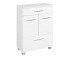 Unterschrank >Porto I< in silberfarben aus Metall - 60x84x35cm (BxHxT)