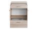 Unterschrank >Porto I< in silberfarben aus Metall - 60x84x35cm (BxHxT)