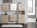 Unterschrank >Porto I< in silberfarben aus Metall - 60x84x35cm (BxHxT)