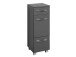 Unterschrank >Porto II< in Graphitgrau aus Metall - 30x84x35cm (BxHxT)